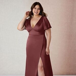 Azazie Lani Bridesmaid Dress in Acai (A18)